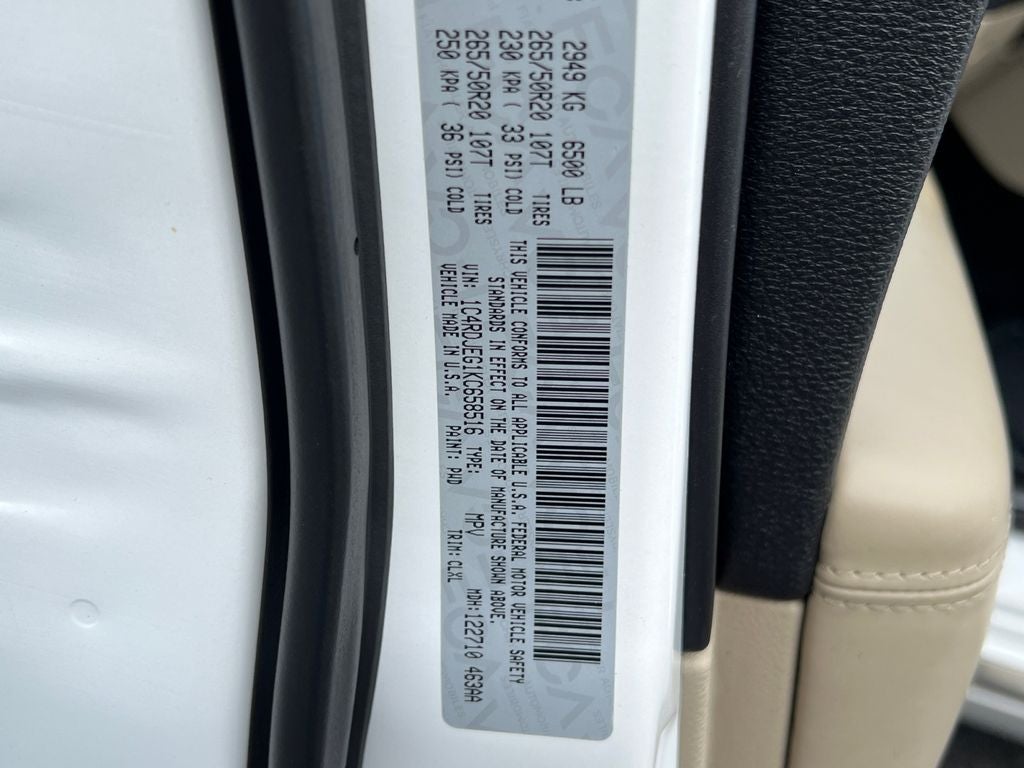 2019 Dodge Durango Citadel Bucket Seats