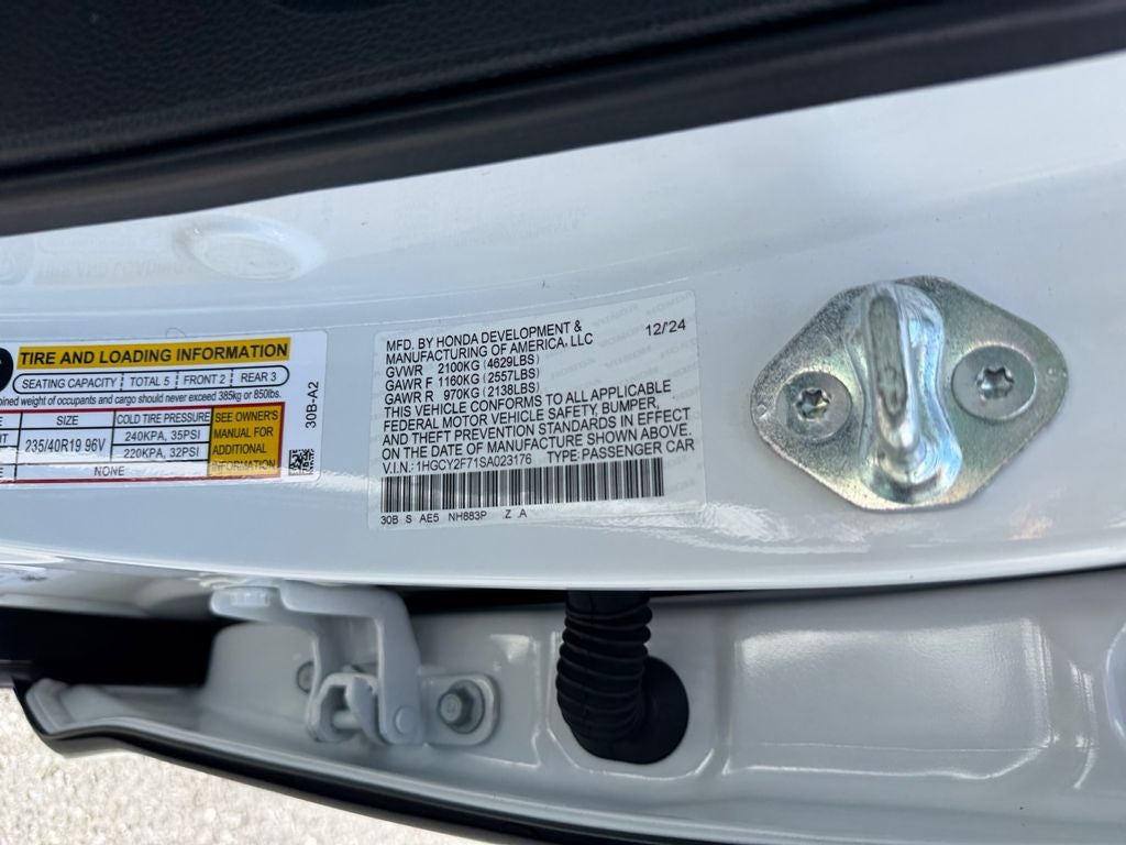 2025 Honda Accord Hybrid Sport-L