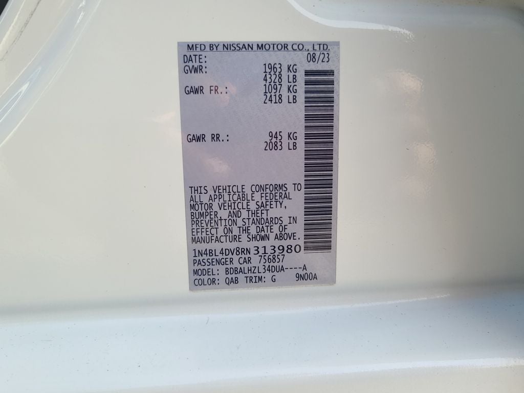 2024 Nissan Altima 2.5 SV