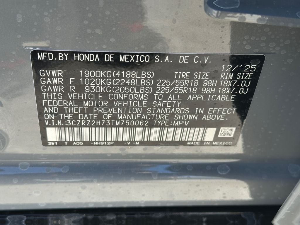 2026 Honda HR-V EX-L