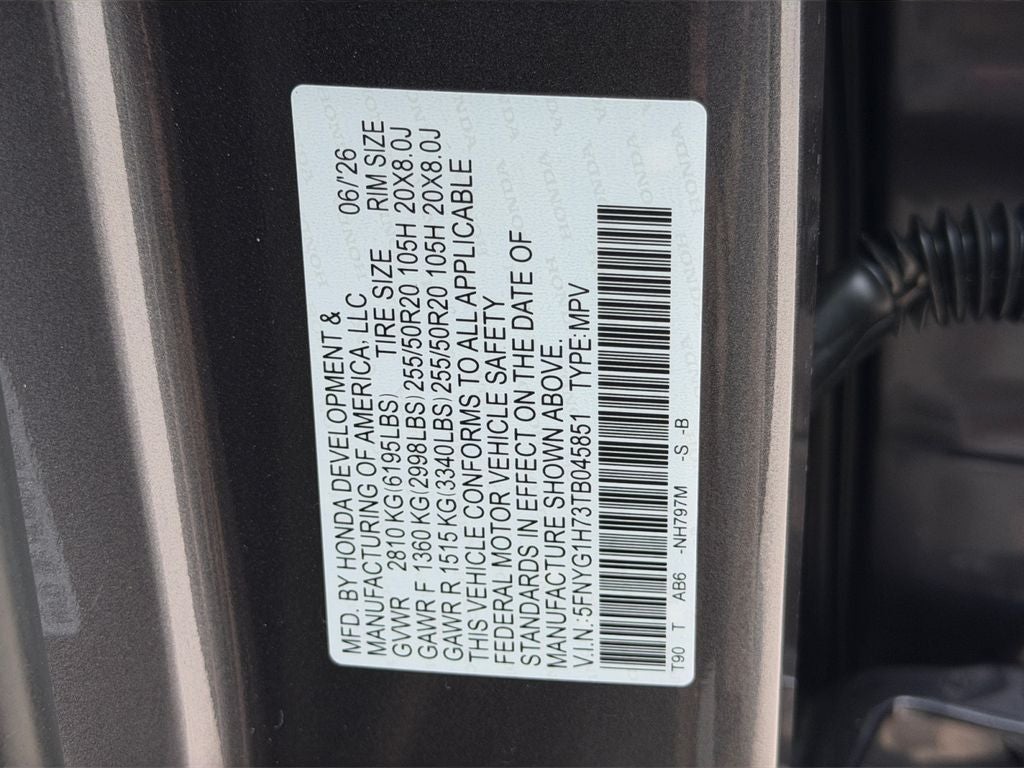 2026 Honda Pilot Touring