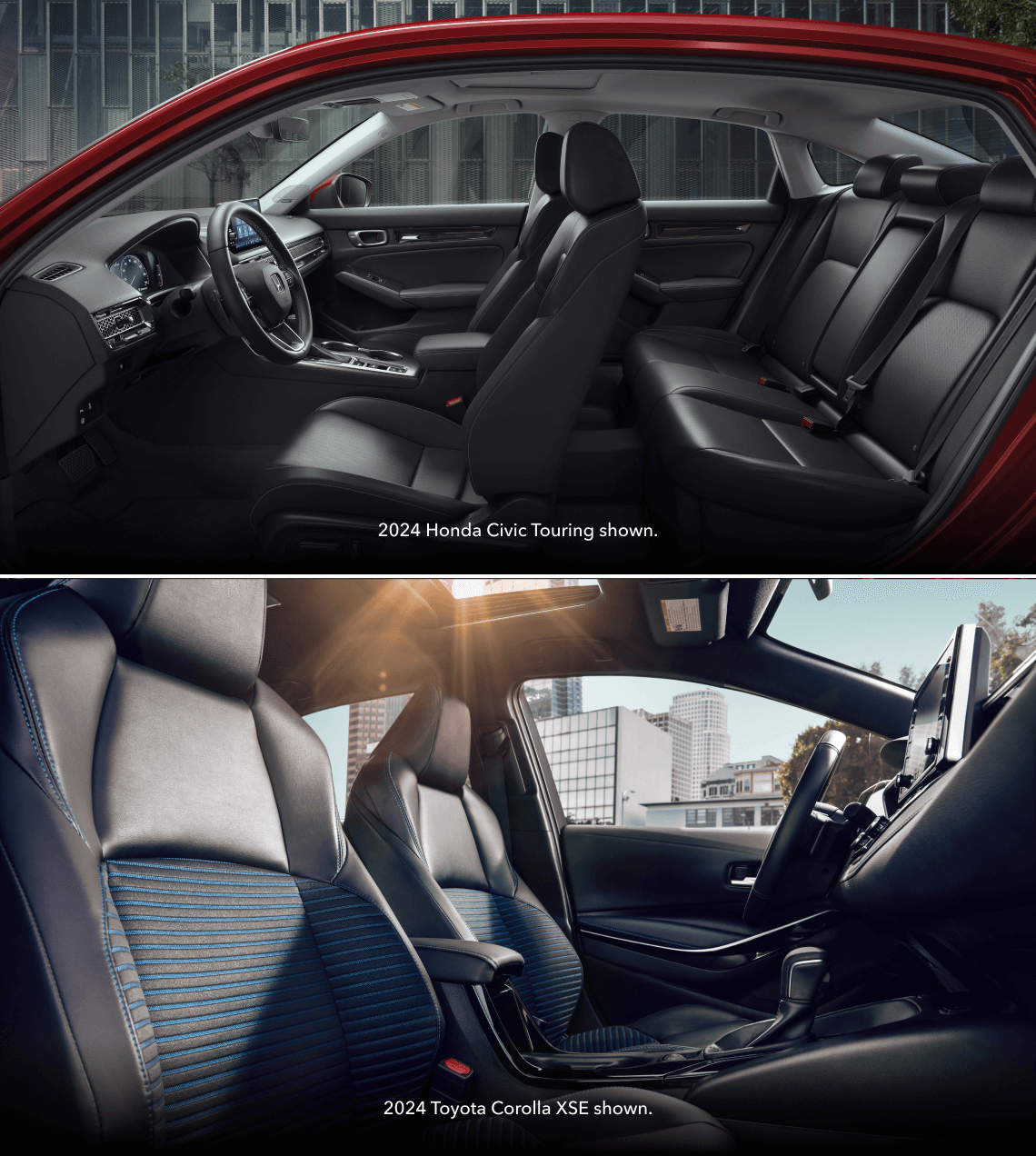 Honda Civic vs. Toyota Corolla Interior & Exterior Design