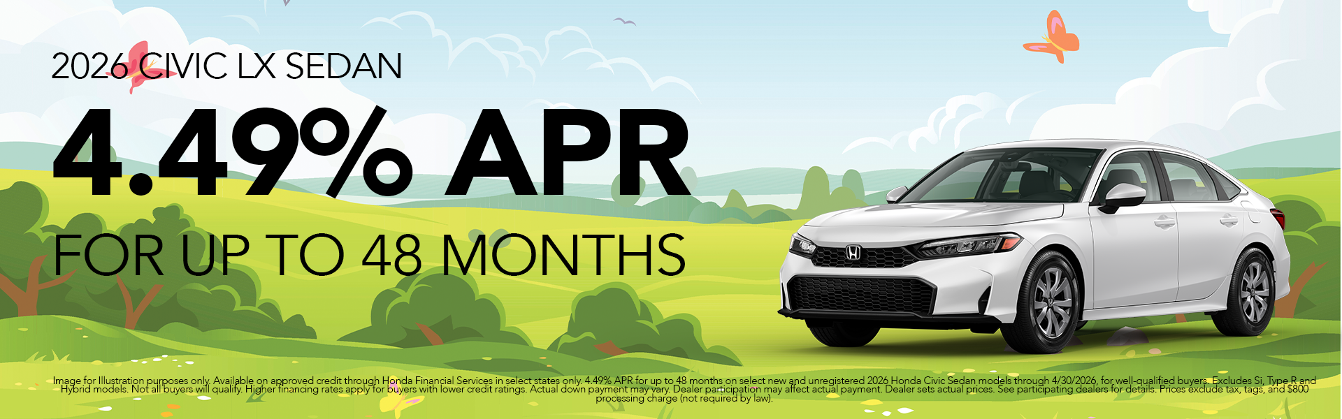 New 2026 Civic LX Sedan