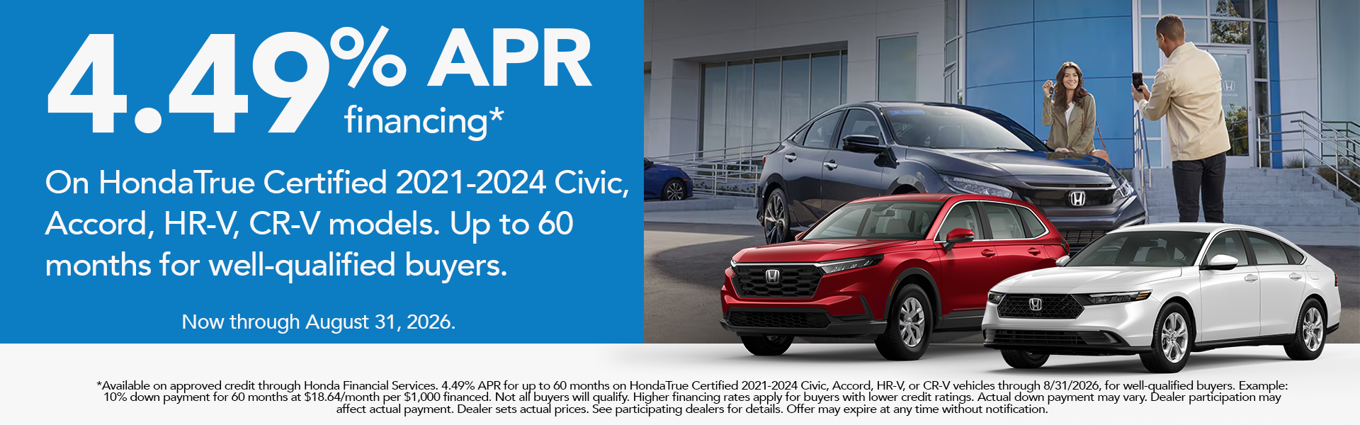 Honda Certified Pre Owned Special