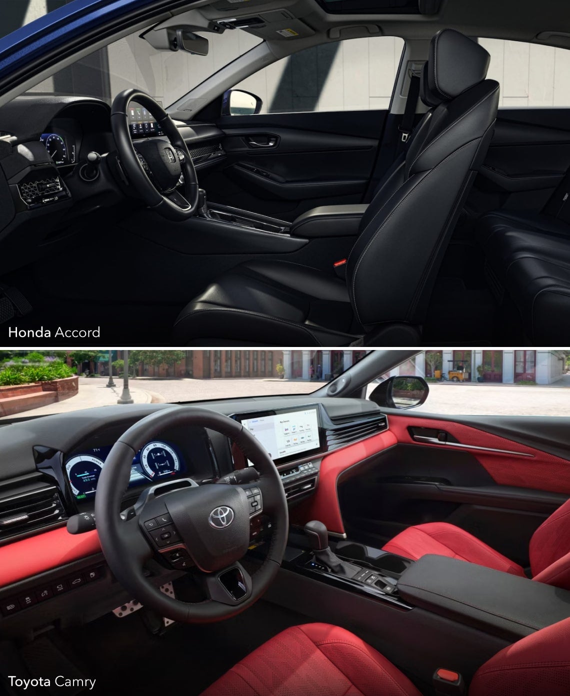 Honda Accord vs. Toyota Camry Interior