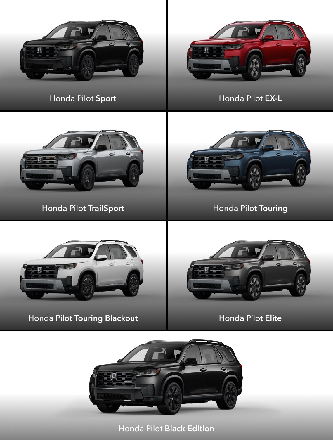 Honda Pilot vs. Acura MDX Trims