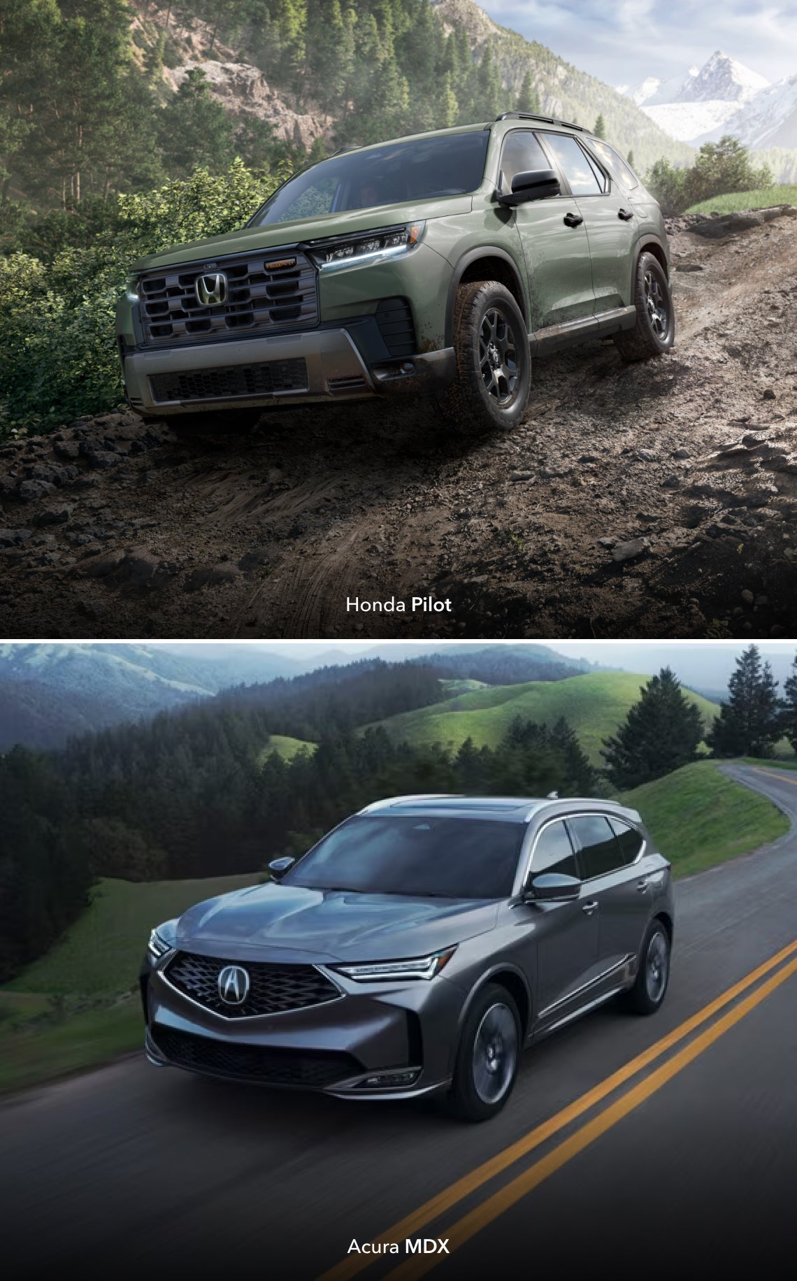 Honda Pilot vs. Acura MDX Features